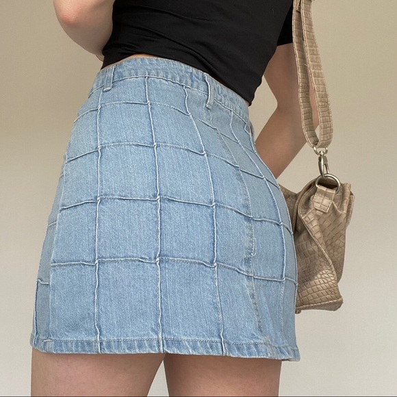 Forever 21 Patchwork Denim Skirt - Picture 4 of 4